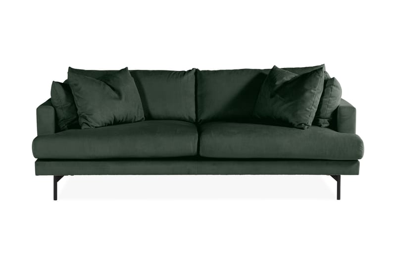 Menard 4-seter Sofa - Grønn/Svart - 4 seter sofa