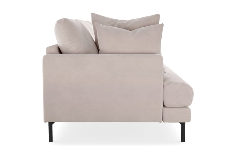 Menard 4-seters Dyp Fløyelssofa - Beige - Møbler - Sofaer - Fløyel sofaer