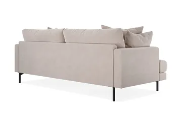 Menard 4-seters Dyp Fløyelssofa - Beige - Møbler - Sofaer - Fløyel sofaer