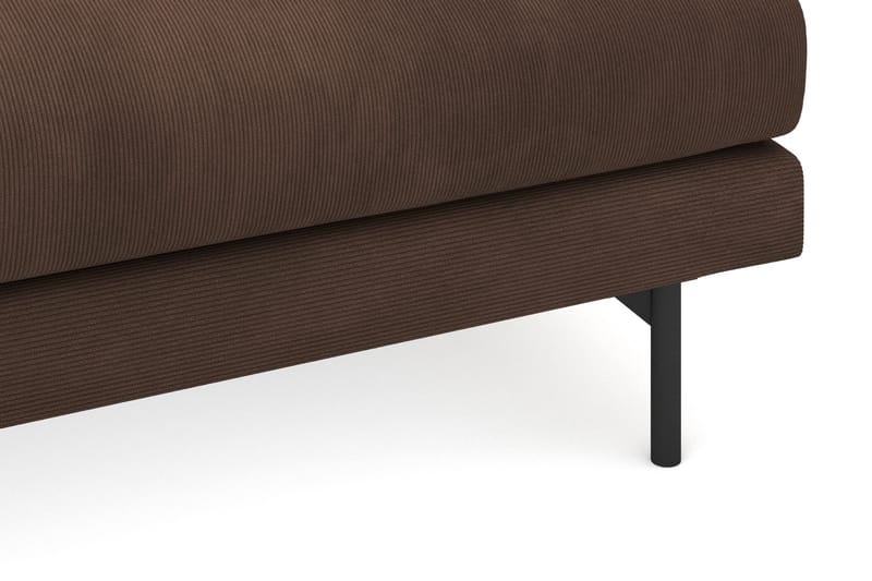 Menard 4-seters Dyp Manchestersofa - Brun - Møbler - Sofaer - 4 seter sofa