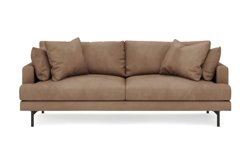 Menard 4-seters Dyp Manchestersofa, Brun