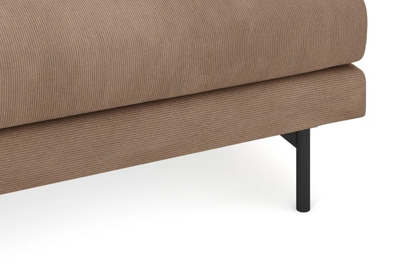 Menard 4-seters Dyp Manchestersofa - Brun - Møbler - Sofaer - 4 seter sofa