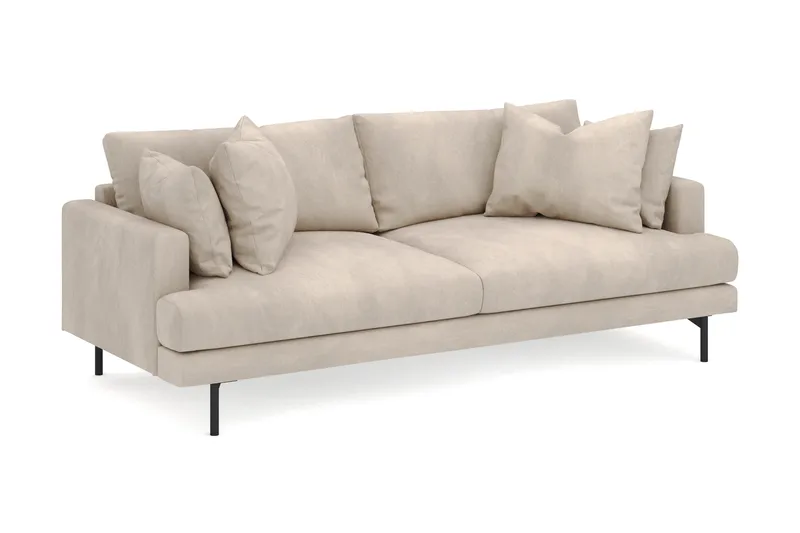 Menard 4-seters Dyp Manchestersofa - Greige - Møbler - Sofaer - 4 seter sofa
