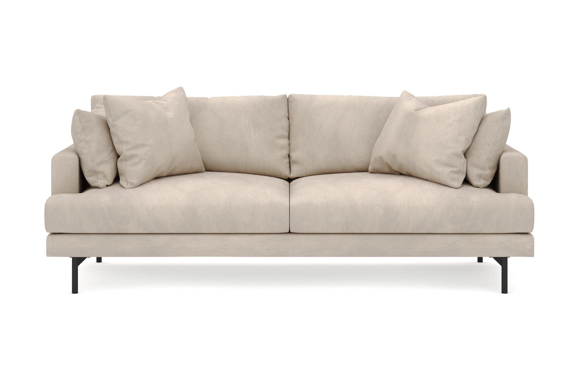 Menard 4-seters Dyp Manchestersofa - Greige