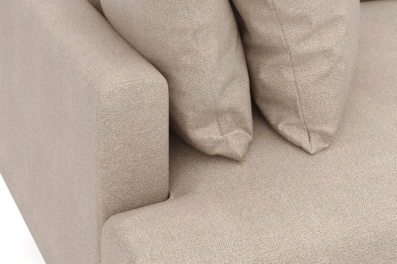 Menard 4-seters Dyp Stoffsofa - Beige - Møbler - Sofaer - 4 seter sofa