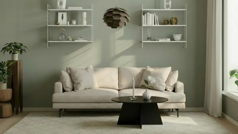 Menard 4-seters Dyp Stoffsofa - Beige - Møbler - Sofaer - 4 seter sofa