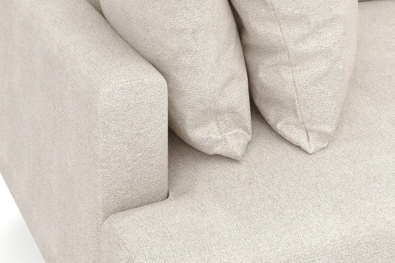 Menard 4-seters Dyp Stoffsofa - Beige - Møbler - Sofaer - 4 seter sofa