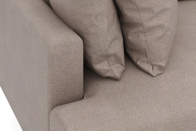 Menard 4-seters Dyp Stoffsofa - Brun - Møbler - Sofaer - 4 seter sofa