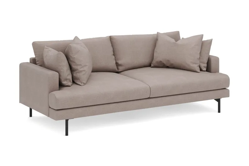 Menard 4-seters Dyp Stoffsofa - Brun - Møbler - Sofaer - 4 seter sofa