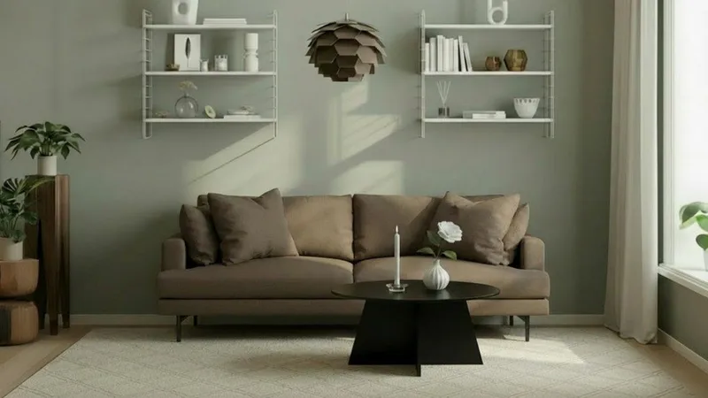 Menard 4-seters Dyp Stoffsofa - Brun - Møbler - Sofaer - 4 seter sofa