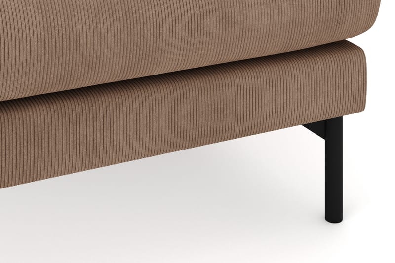 Menard 4-seters Høyrevendt Stor U-formet Dyp Sofa med Divan og Sjeselong i Manchester - Brun - Møbler - Sofaer - U-sofa