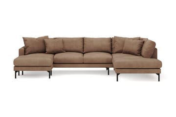 Menard 4-seters Høyrevendt Stor U-formet Dyp Sofa med Divan og Sjeselong i Manchester