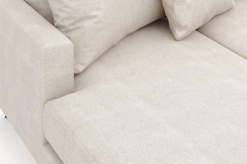 Menard 4-seters Høyrevendt Stor U-formet Dyp Sofa med Divan og Sjeselong i Stoff - Beige - Møbler - Sofaer - U-sofa