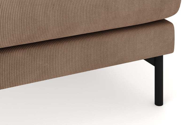 Menard 4-seters Høyrevendt U-formet Sofa med Divan og Sjeselong i Manchester - Brun - Møbler - Sofaer - U-sofa
