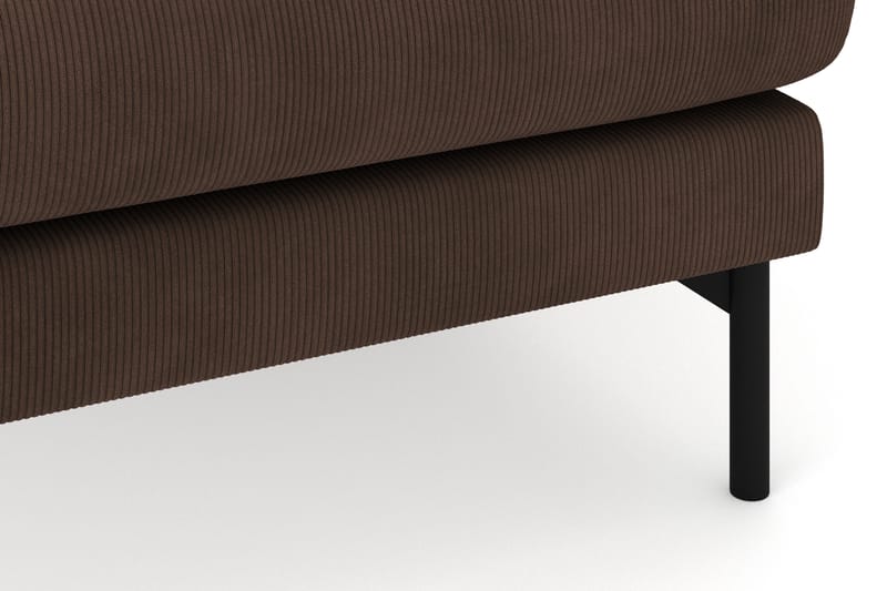 Menard 4-seters Høyrevendt U-formet Sofa med Divan og Sjeselong i Manchester - Brun - Møbler - Sofaer - U-sofa