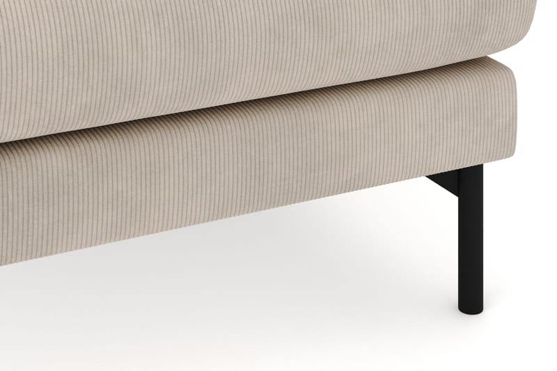 Menard 4-seters Høyrevendt U-formet Sofa med Divan og Sjeselong i Manchester - Grå - Møbler - Sofaer - U-sofa
