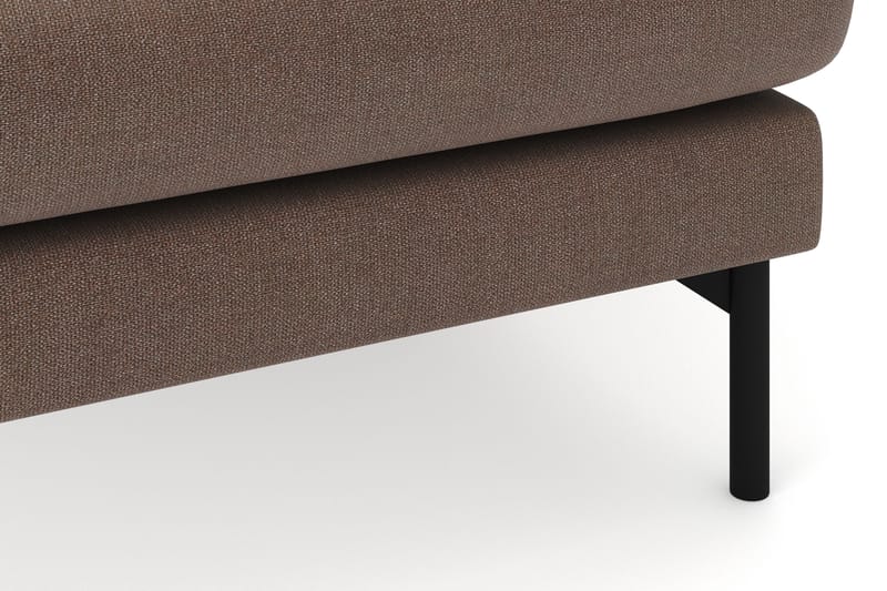 Menard 4-seters Høyrevendt U-formet Sofa med Divan og Sjeselong i Stoff - Brun - Møbler - Sofaer - U-sofa