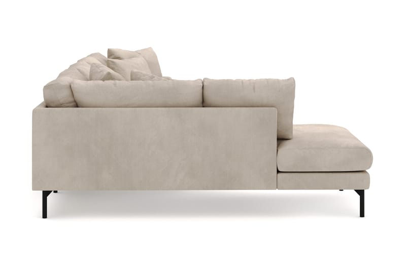 Menard 4-seters Venstrevendt Stor U-formet Dyp Large Sofa med Divan og Sjeselong i Manchester - Greige - Møbler - Sofaer - U-sofa