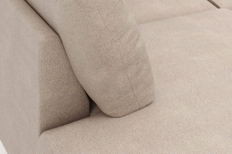 Menard 4-seters Venstrevendt Stor U-formet Dyp Large Sofa med Divan og Sjeselong i Stoff - Beige - Møbler - Sofaer - U-sofa