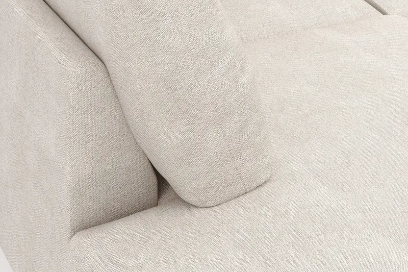 Menard 4-seters Venstrevendt Stor U-formet Dyp Large Sofa med Divan og Sjeselong i Stoff - Beige - Møbler - Sofaer - U-sofa