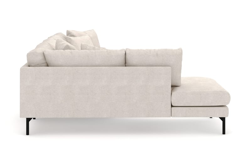 Menard 4-seters Venstrevendt Stor U-formet Dyp Large Sofa med Divan og Sjeselong i Stoff - Beige - Møbler - Sofaer - U-sofa