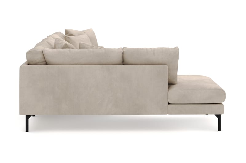 Menard 4-seters Venstrevendt U-formet Large Sofa med Divan og Sjeselong i Manchester - Greige - Møbler - Sofaer - U-sofa