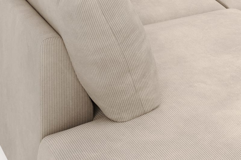 Menard 4-seters Venstrevendt U-formet Large Sofa med Divan og Sjeselong i Manchester - Greige - Møbler - Sofaer - U-sofa