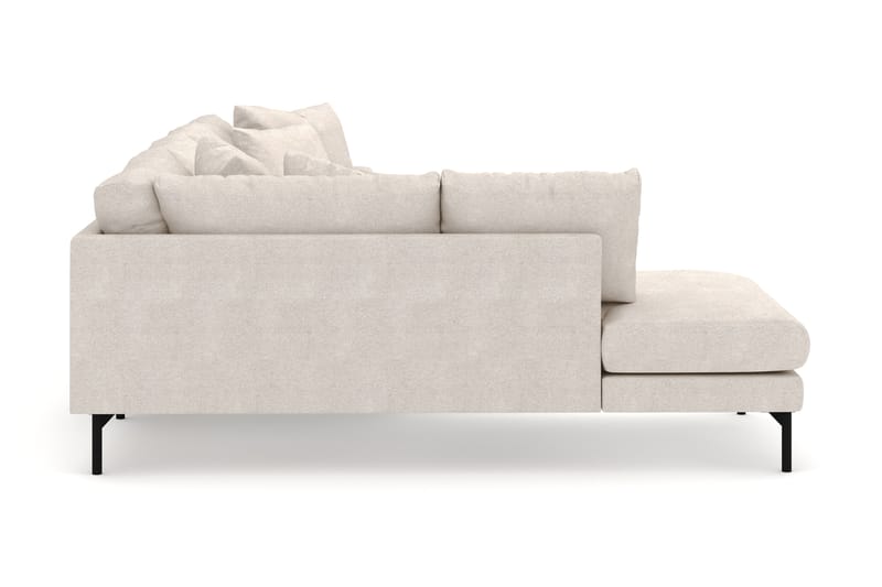 Menard 4-seters Venstrevendt U-formet Large Sofa med Divan og Sjeselong i Stoff - Beige - Møbler - Sofaer - U-sofa