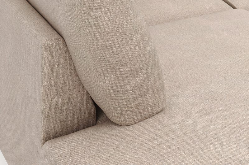 Menard 4-seters Venstrevendt U-formet Large Sofa med Divan og Sjeselong i Stoff - Beige - Møbler - Sofaer - U-sofa