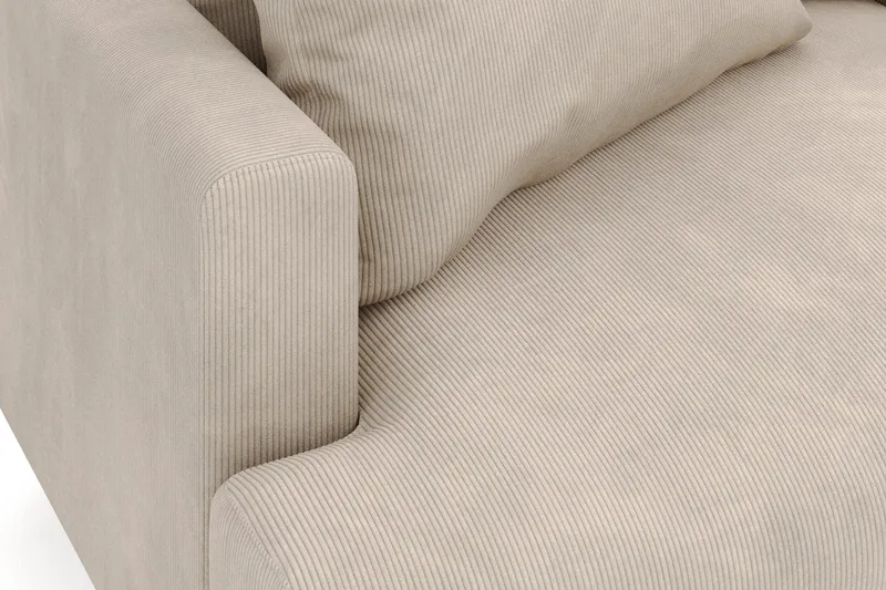 Menard 6-seters Høyrevendt L-formet Hjørnesofa i Manchester - Greige - Møbler - Sofaer - Hjørnesofa