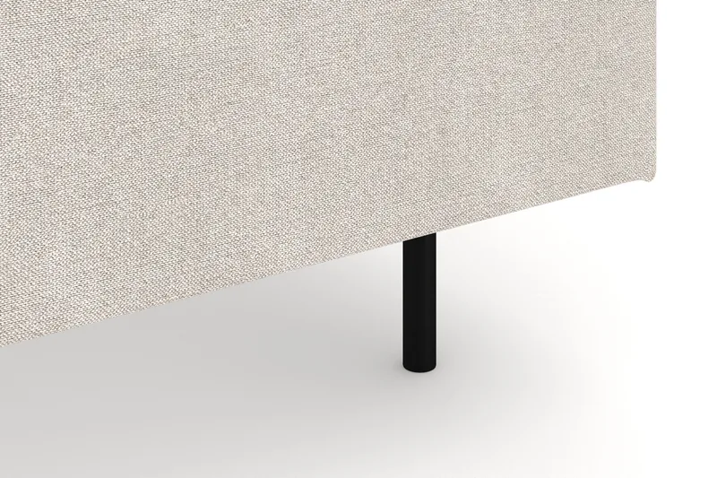 Menard 6-seters Høyrevendt L-formet Hjørnesofa i Stoff - Beige - Møbler - Sofaer - Hjørnesofa