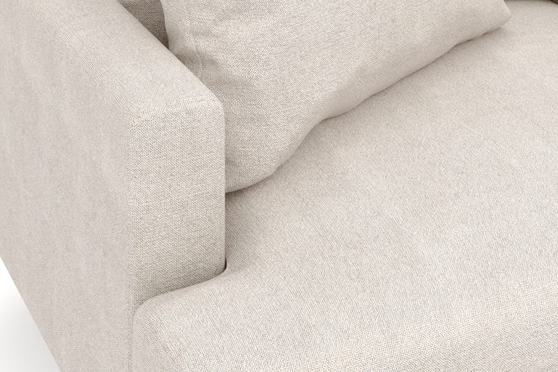 Menard 6-seters Høyrevendt L-formet Hjørnesofa i Stoff - Beige - Møbler - Sofaer - Hjørnesofa