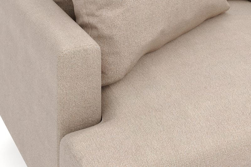Menard 6-seters Høyrevendt L-formet Hjørnesofa i Stoff - Beige - Møbler - Sofaer - Hjørnesofa