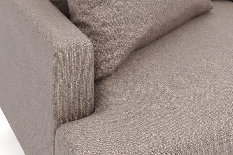 Menard 6-seters Høyrevendt L-formet Hjørnesofa i Stoff - Brun - Møbler - Sofaer - Hjørnesofa