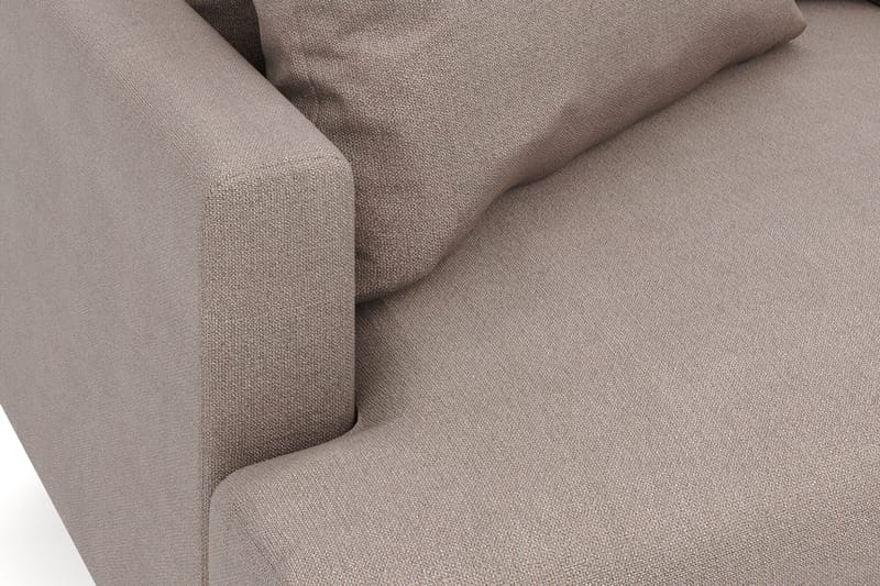 Menard 6-seters Høyrevendt L-formet Hjørnesofa i Stoff - Brun - Møbler - Sofaer - Hjørnesofa