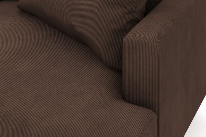 Menard 6-seters Venstrevendt L-formet Hjørnesofa i Manchester - Brun - Møbler - Sofaer - Hjørnesofa