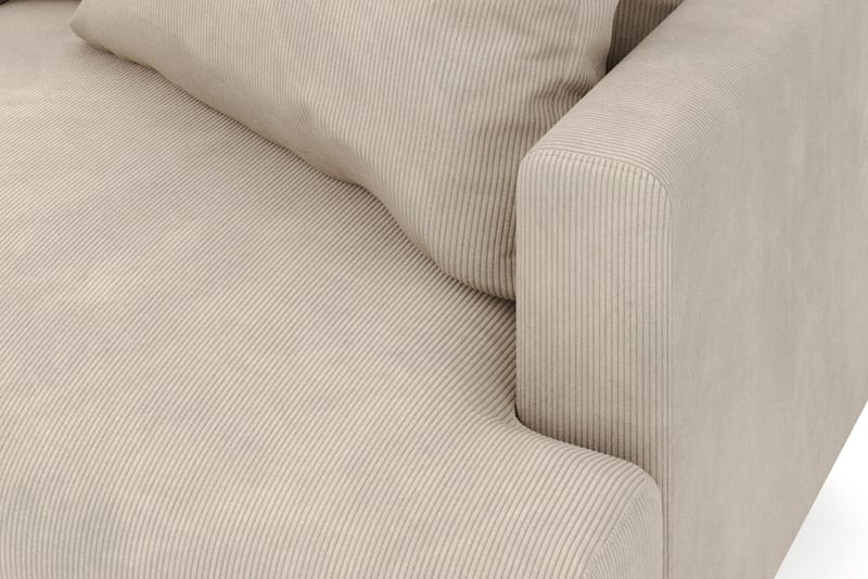 Menard 6-seters Venstrevendt L-formet Hjørnesofa i Manchester - Greige - Møbler - Sofaer - Hjørnesofa