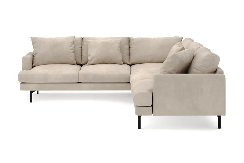 Menard 6-seters Venstrevendt L-formet Hjørnesofa i Manchester - Greige - Møbler - Sofaer - Hjørnesofa