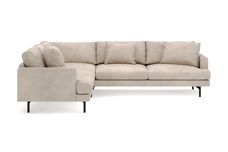 Menard 6-seters Venstrevendt L-formet Hjørnesofa i Manchester - Greige - Møbler - Sofaer - Hjørnesofa