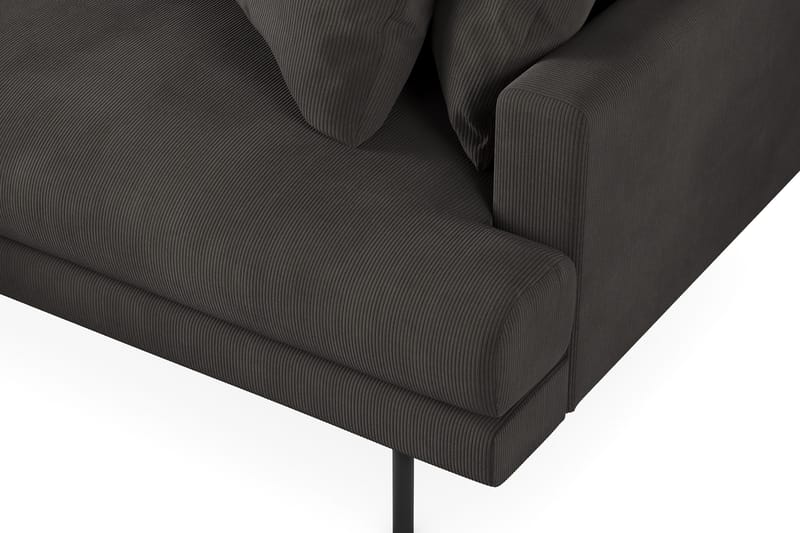 Menard 6-seters Venstrevendt L-formet Hjørnesofa i Manchester - Mørk grå - Møbler - Sofaer - Hjørnesofa