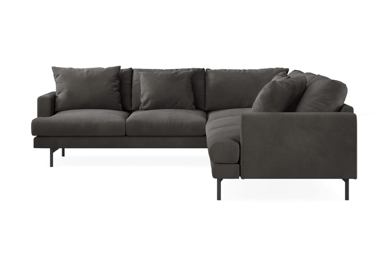 Menard 6-seters Venstrevendt L-formet Hjørnesofa i Manchester - Mørk grå - Møbler - Sofaer - Hjørnesofa