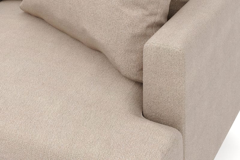 Menard 6-seters Venstrevendt L-formet Hjørnesofa i Stoff - Beige - Møbler - Sofaer - Hjørnesofa