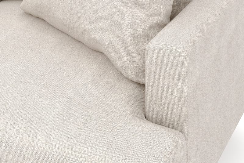 Menard 6-seters Venstrevendt L-formet Hjørnesofa i Stoff - Beige - Møbler - Sofaer - Hjørnesofa