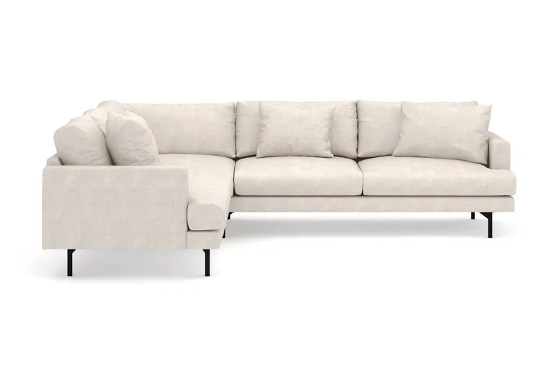 Menard 6-seters Venstrevendt L-formet Hjørnesofa i Stoff, Beige