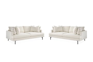Menard Sofagruppe 3-seters + 3-seters Dyp Fløyelssofa 225 cm bred