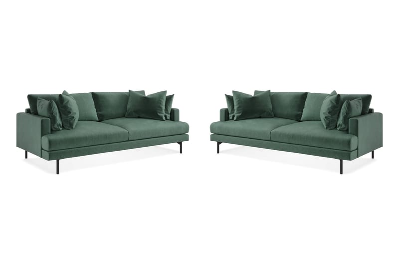 Menard Sofagruppe 4+4-seter - Grønn - Møbler - Sofaer - Sofagrupper