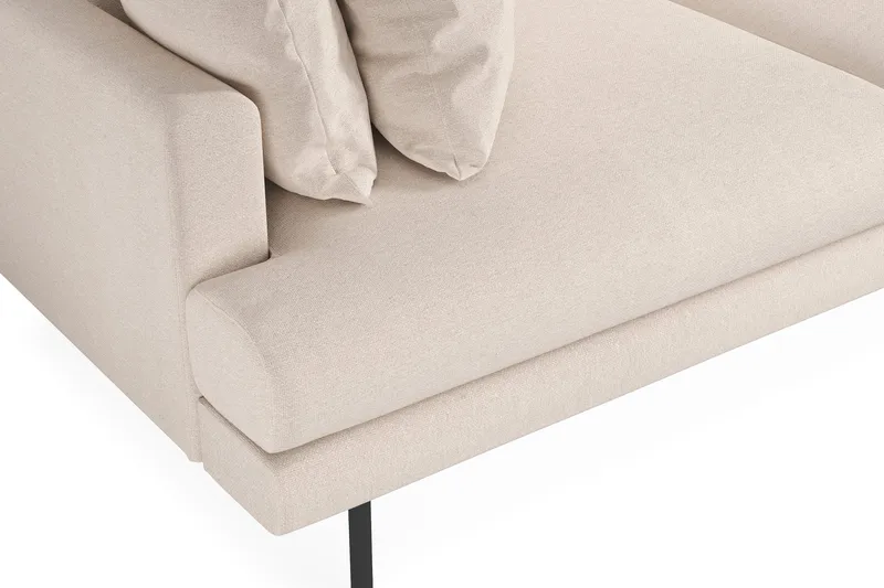 Menard Sofagruppe 4-seters + 4-seters Dyp Stoffsofa 225 cm bred - Beige - Møbler - Sofaer - Sofagrupper