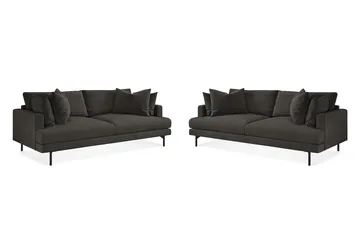 Menard Sofagruppe 4-seters + 4-seters Manchestersofa