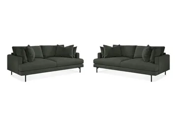 Menard Sofagruppe 4-seters + 4-seters Manchestersofa