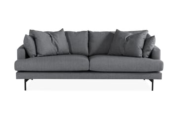 Menard Sofagruppe 4-seters + 4-seters Stoffsofa - Mørk grå - Møbler - Sofaer - Sofagrupper